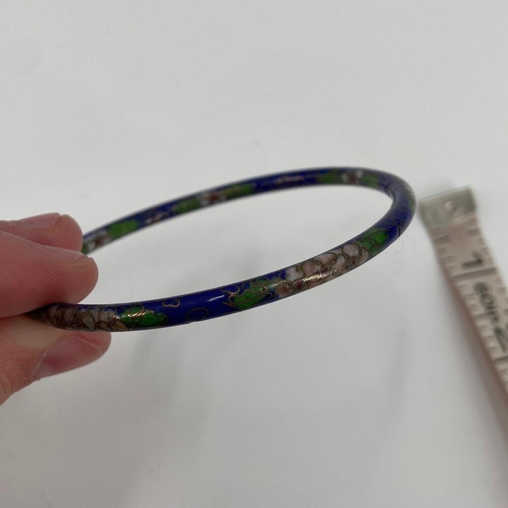 Cloisonné bangle bracelet